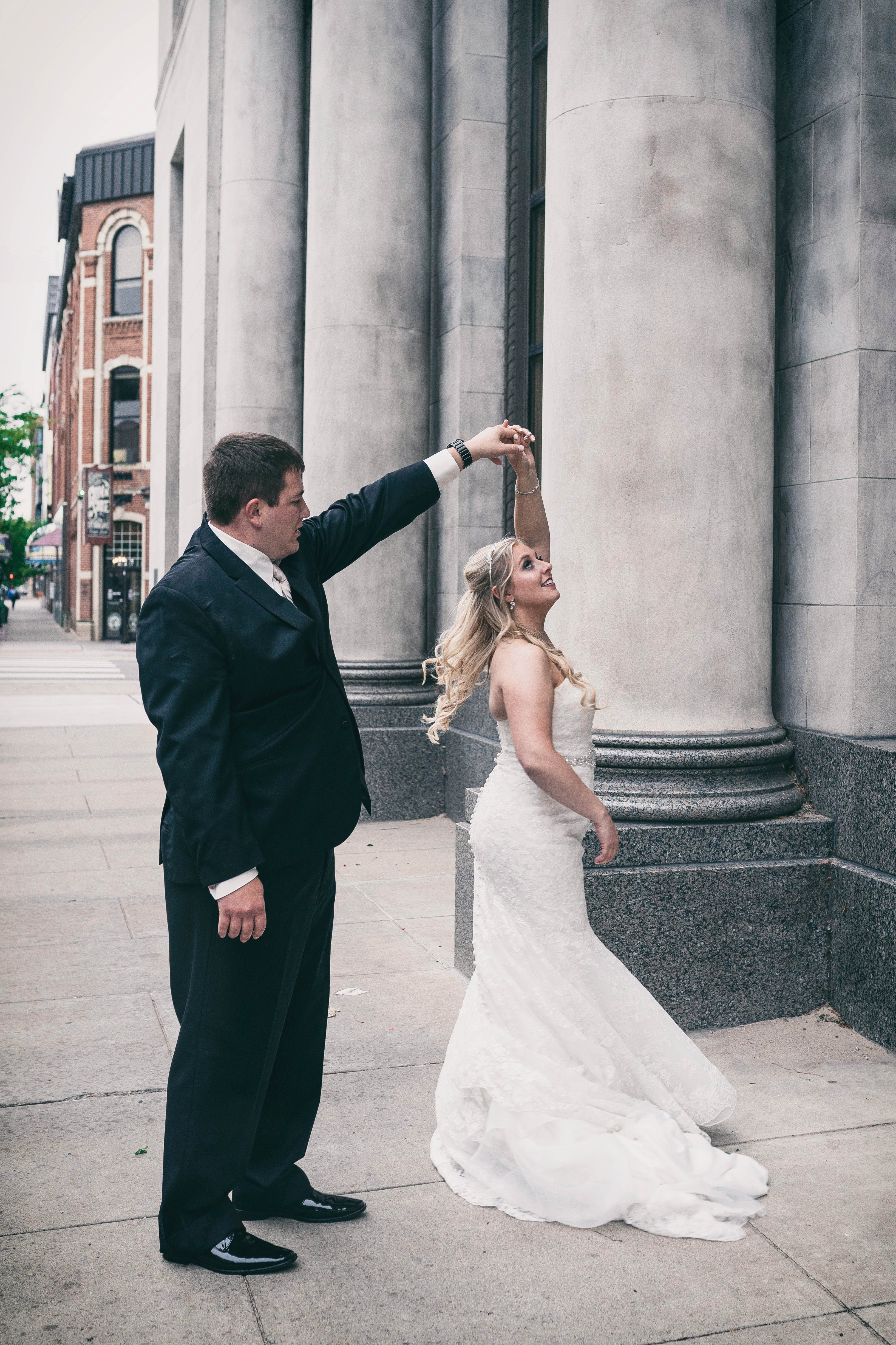 bride spinning