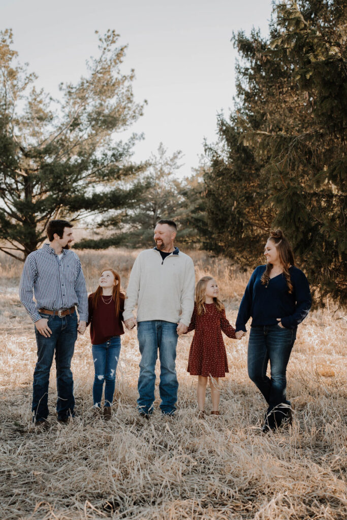 late winter family photo