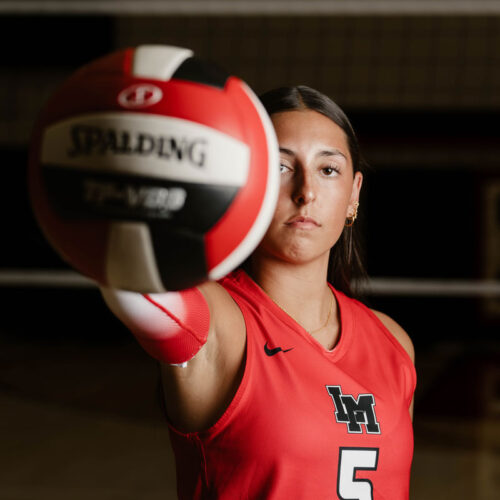 high school senior volleyball player
