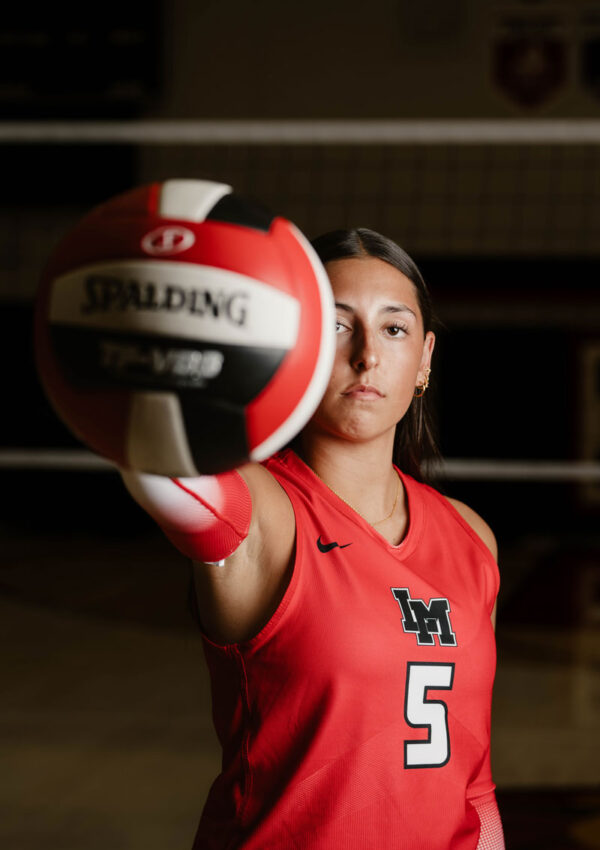 high school senior volleyball player