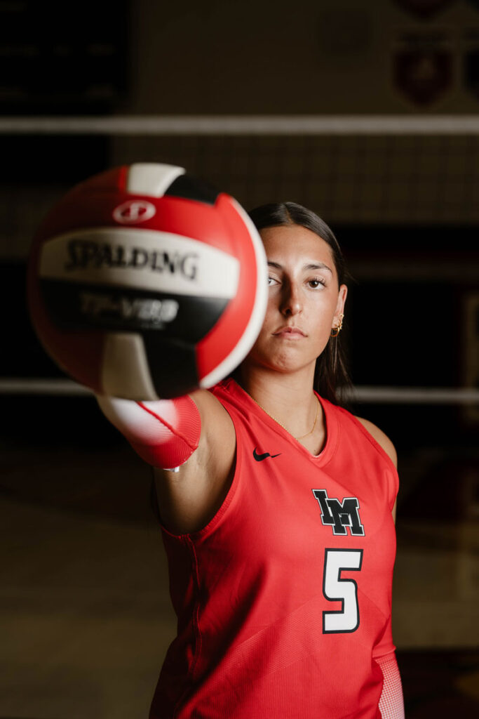 high school senior volleyball player